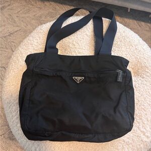 Prada Black Nylon Shoulder Bag